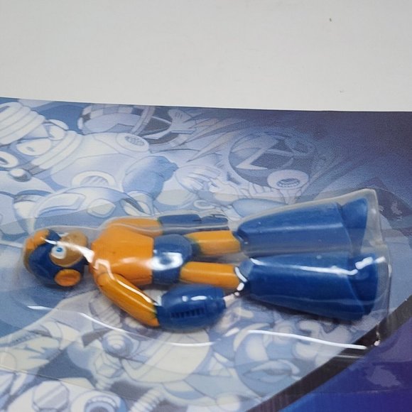 2004 MegaMan Jazwares Mini Action Figure Capcom Napalm Bomb Megaman 3 inch - Picture 5 of 8